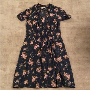 Rebecca Taylor Cherry Blossom Silk Dress